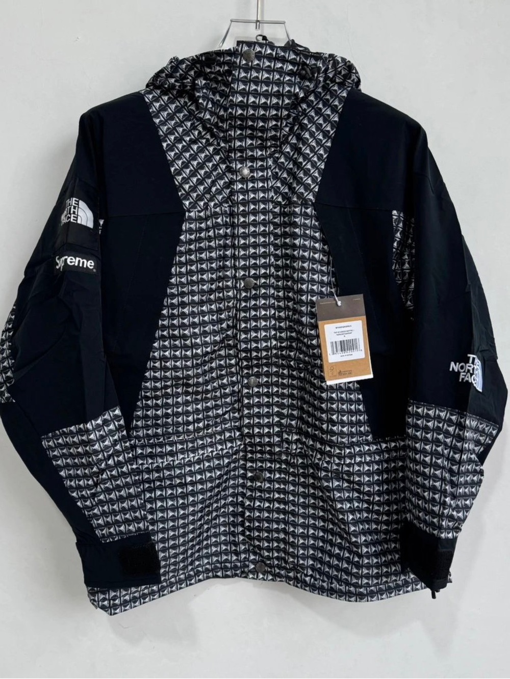 Supreme The North Face Black Patterned Hooded Jacket